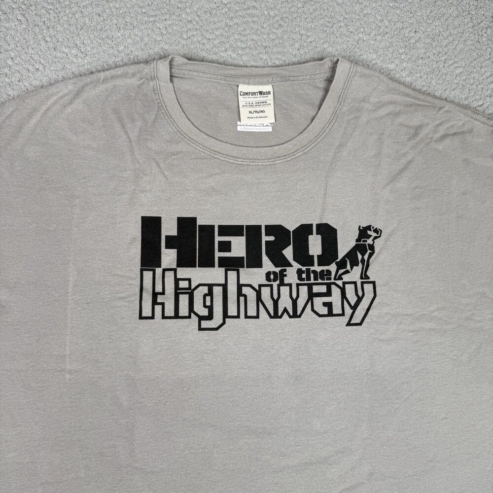 Mack Trucks Shirt Mens XL Gray Hero Of The Highway Bulldog Tee Ring Spun NWT New